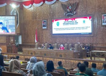 Penetapan Pasangan Kepala Daerah Terpilih Tahun 2024, di Paripurnakan DPRD Kutim