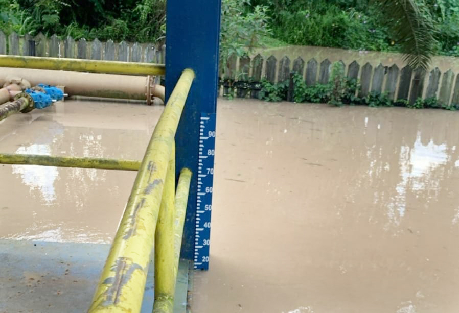 Muka Air Sungai Sangatta Naik, Operasional IPA Kabo Masih Aman
