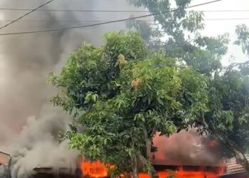 Damkar Kutim Tanggap Cepat, Kebakaran Hanguskan Rumah dan Mobil di Kawasan Perumahan Panorama