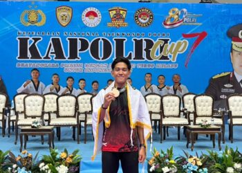 Bripda Gabriel Simorangkir Raih Juara III Kapolri Cup VII Taekwondo 2026, Harumkan Nama Polres Kutai Timur