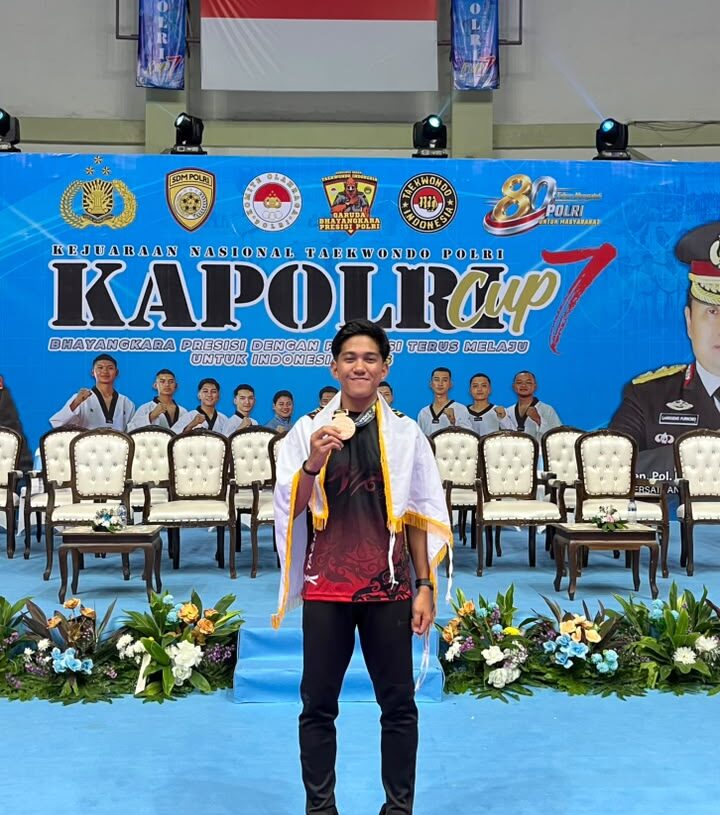 Bripda Gabriel Simorangkir Raih Juara III Kapolri Cup VII Taekwondo 2026, Harumkan Nama Polres Kutai Timur