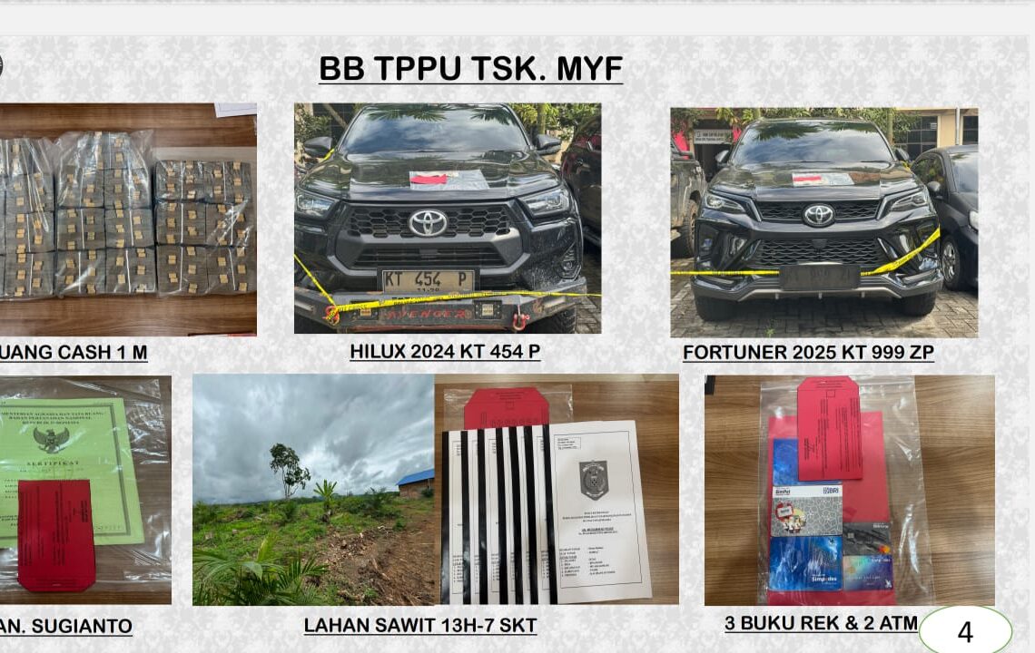 Polda Kaltim Buru Harta Bandar Narkoba, Rp1 Miliar Tunai dan Kebun Sawit 13 Hektare Disita